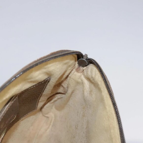 GUCCI GG Supreme Web Sherry Line Shoulder Bag PVC Beige Gold Auth 110668 - Picture 13 of 16